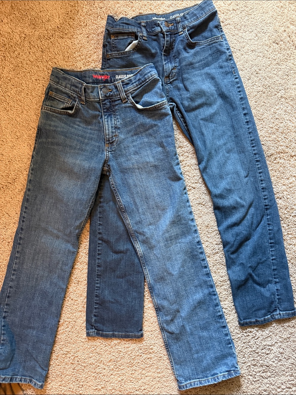 Wrangler Kids Blue Denim Jeans - Two Tones